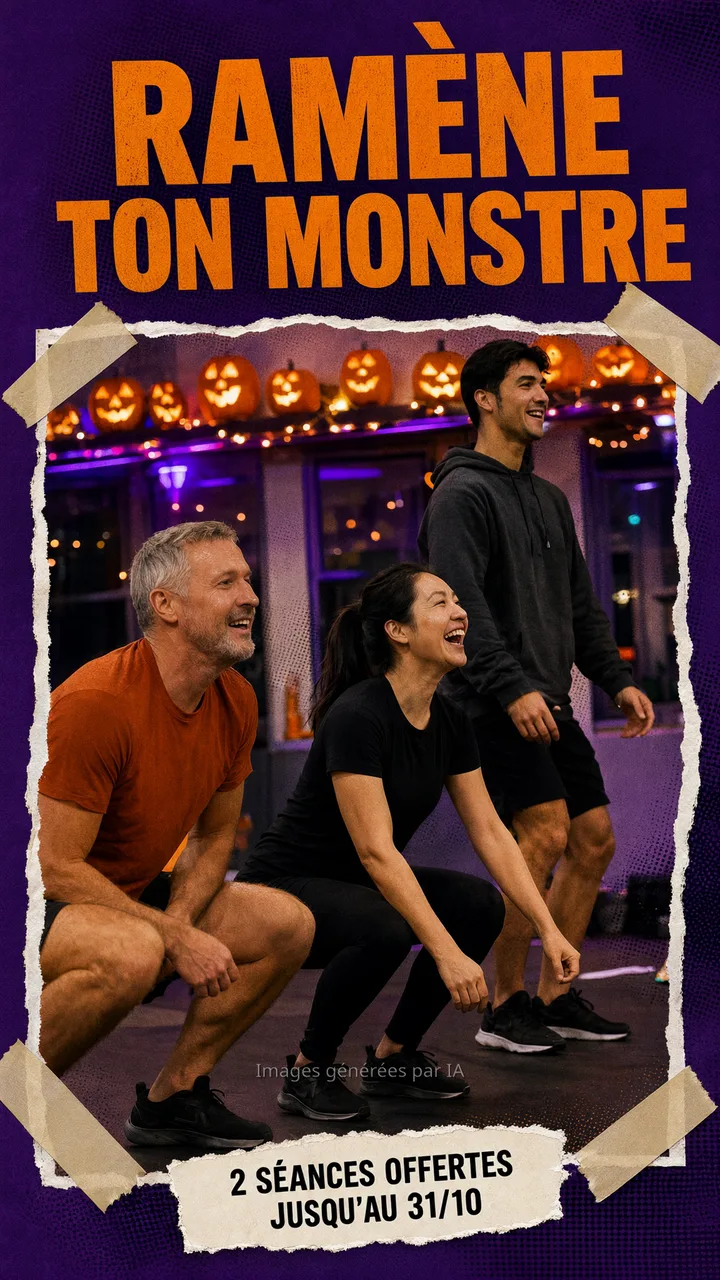 Story Halloween façon affiche : « Ramène ton monstre », 2 séances offertes