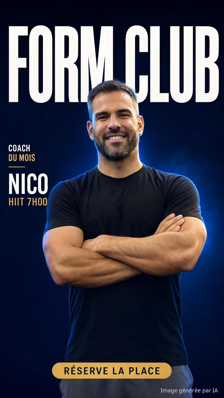 Story façon couverture de magazine : coach du mois